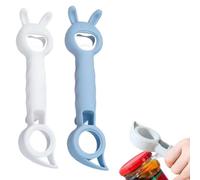 2027 New 4-in-1 Bunny Shaped Bottle & Jar Opener for Weak Hands, Seniors | 4-in-1 Bottle & Can Opener, Multifunctional Manual Openers for Beer Bottles, Cans & Jars