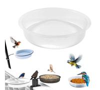 2027 New Bird Feeding Station Tray Birdseed Birdbath Bowl Garden Supplies | Bird Feeder Station Replacement Tray, Garden Bird Water Dish Round Birdbath for for Birds Outside Outdoors, 18x16x4cm