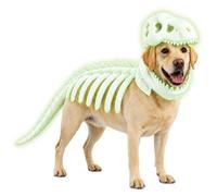 2027 New Dog Dinosaur Skeleton Glow in Dark Costume for Halloween (Growing,75cm)