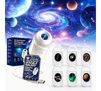 2027 New HD Smart Dynamic 5D Holographic Night Light Projecto.r, 360° USB Smart Holographic Ocean Galaxy 5D Projector With Projection Films, Plug And Play HD Star Projector For Room Car Roof (6 Films)