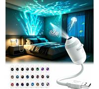 2027 New Hd Smart Dynamic 5d Holographic Night Light Projector,Plug and Play Hd Star Projector,USB Powered 360 Adjusta