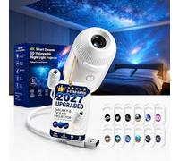 2027 New Ocean Projector, Galaxy Projector Night Light with HD Holographic Projection, 360° Rotating LED Star Projectors Lamp for Bedroom Kids Room Ceiling Decoration (12PCS)