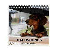 2027 New Umbrella Dachshund Calendar Wall Calendar