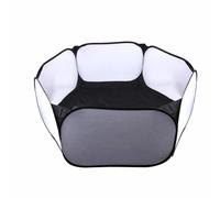 2027 Pet Playpen, Foldable, Portable, Pet Fence for Dogs, Cats, Small Animals, Durable Polyester, Indoor Outdoor, Universal Pet Barrier (Black, 120 x 61 x 37 cm)