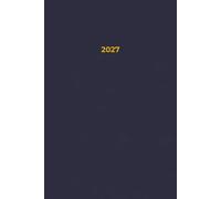 2027 Plain Dark Blue Notebook | 200 Pages | 6x9" Notebook | Personal or Corporate Use