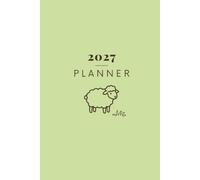 2027 Planner: 12-Month Weekly/Monthly Organizer with Task and Habit Tracking. Focus on productivity and positive daily routines. | Green Year of the Sheep Cover