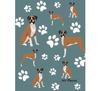 2027 Planner: Boxer Dog Dated Weekly and Monthly Page Views With Space For Notes