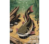 2027 Planner: Catfish Fish themed Cover Daily Weekly Dairy Vision Board & Mission Pages Contacts Password Log Planning Pages Note To Do