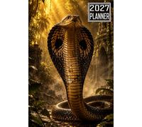 2027 Planner: Cobra Snake themed Cover Daily Weekly Dairy Vision Board & Mission Pages Contacts Password Log Planning Pages Note To Do