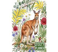 2027 Planner: Kangaroo Animal themed Cover Daily Weekly Dairy Vision Board & Mission Pages Contacts Password Log Planning Pages Note To Do