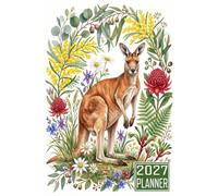 2027 Planner: Kangaroo Animal themed Cover Daily Weekly Dairy Vision Board & Mission Pages Contacts Password Log Planning Pages Note To Do