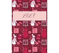 2027 Planner Notebook: Red Rabbits Edition