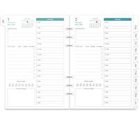 2027 Planner Refills for A5 Binder - One Page Per Day Daily ＆ Monthly Planner, January 2027 - December 2027, Prioritized, To-Do List, Notes, Appointment Schedule, 6-Hole Punched, 5.8" x 8.3"