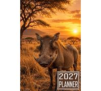2027 Planner: Warthug Animal themed Cover Daily Weekly Dairy Vision Board & Mission Pages Contacts Password Log Planning Pages Note To Do