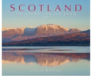 2027 Scotland Calendar: Scotland Light & Land - Wall Calendar - Month to View - Wiro Bound - Hanging Wall Calendar - 12 Month