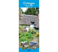 2027 Slim Month To View Spiral Bound Photo Scenic Wall Calendar - Cottages