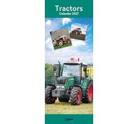 2027 Slim Month To View Spiral Bound Transport Photo Wall Calendar - Tractors