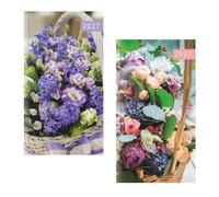2026 Slim Pocket Diary Week to View - Floral Photo Hardcover Gloss Finish Flower Design Planner - Lightweight Compact Portable Organiser Notebook - Student Organiser Travel Diary