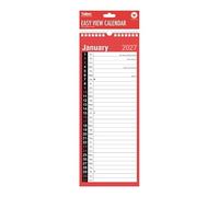 2027 Slim Wall Calendar - Month to View Family Planner | Spiral Bound Hanging Calendar with Large Writing Space | Home, Office & School Organiser | 32 x 10cm