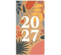 2027 Slim Week to View Diary Eco Friendly Fully Recyclable Full Year WTV Planner Organiser Journal (Leaves 2027)