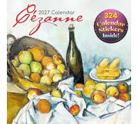 2027 Square Wall Calendar - Cezanne 12 x 12 Inch Monthly View, 16-Month, Art Theme, Includes 180 Reminder Stickers
