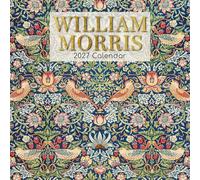 2027 Square Wall Calendar - William Morris 12 x 12 Inch Monthly View, 16-Month, Art Theme, Includes 180 Reminder Stickers