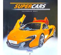 2027 Super Cars Square Wall Calendar Fast Performance Racing Sports Planner