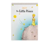 2027 The Little Prince Wall Calendar | 12 Month | 9.5" x 13.2" | Full-Page Classic Illustrations | Antoine de Saint-Exupéry | Month View | Antique Brass Wire Binding | Acid-Free Paper | Made in