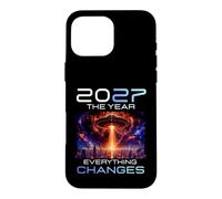 2027 The Year Everything Changes First Contact Alien UFO Case for iPhone 16 Pro Max