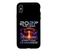 2027 The Year Everything Changes First Contact Alien UFO Case for iPhone X/XS