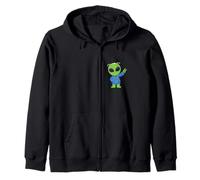 2027 The Year Everything Changes First Open Contact Alien Zip Hoodie