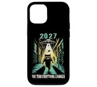 2027 The Year Everything Changes First Open Contact Racoon Case for iPhone 12/12 Pro