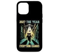 2027 The Year Everything Changes Racoon Alien Zombie Humor Case for iPhone 12/12 Pro