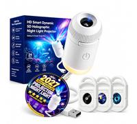2027 Upgraded Hd Smart Dynamic 5d Holographic Night Light Projector, Plug and Play Hd Star Projector, 360° Adjustable Hd Galaxy and Ocean Projector for Indoor and Outdoor (24PCS)