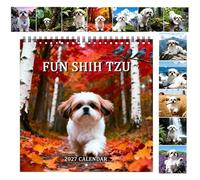 2027 Wall Calendar 8.27 Inch Cute Dog Thick Paper 12 Months Home Decor