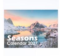2027 Wall Calendar A4 Season Scenery Planner Month to View A3 When Open