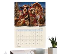 2027 Wall Calendar Funny Rooster Friends Daily Weekly Monthly Planner