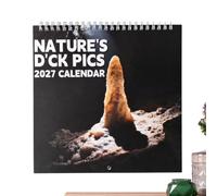 2027 Wall Calendar, Hangable Planner Sheet, Nature Print Schedule Board, Paper Wall Organizer Chart, Monthly Task Tracking Display, Easy Organizing Study School Task Home Office 8.26×8.26in
