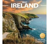 2027 Wall Calendar Ireland - Hangable Monthly Country Scenic Planner | Large Blocks
