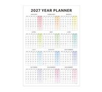 2027 Wall Calendar - Page Yearly Habit Tracker Planner | Daily Check-In Grid, January to December Layout, Rewritable Schedule , for Home, Office & Classroom Planning