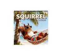 2027 Wall Calendar Spiral Bound Squirrel Planner Wall Decor