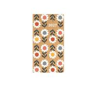 2027 Week to View Diary Pocket - Fully Recyclable Abstract Daisy Planner