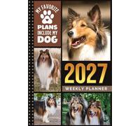 2027 Weekly Planner: 6x9 Dated Diary With To Do List - Habit Tracker - Notes Section / Agenda Gift / Dog Lover Cover