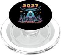 2027 Year Everything Changes First Contact Alien PopSockets PopGrip for MagSafe