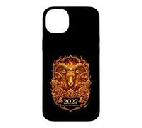 2027 YEAR OF THE FIRE GOAT Ornate Chinese Zodiac Ram Case for iPhone 14 Plus