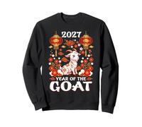 2027 Year of the Goat Chinese New Year Lanterns and Flowers Sweatshirt