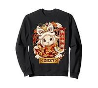 2027 Year of the Goat Happy New Year Lion Dance Sweatshirt