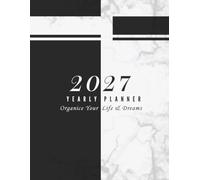 2027 Yearly Planner: Weekly and Monthly Life Organizer with Habit Tracker & Notes | High Contrast Split Cover