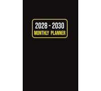 2028-2030 Pocket Calendar for Purse: Small 3-Year Monthly Planner from January 2028 to December 2030 | 4" x 6.5", with Black Cover.