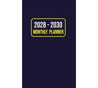 2028-2030 Pocket Calendar for Purse: Small 3-Year Monthly Planner from January 2028 to December 2030 | 4" x 6.5", with Blue Cover.